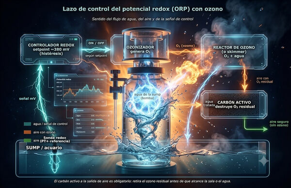diagrama redox ozono acuario